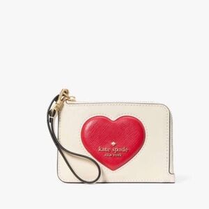 Kate Spade Madison Puffy Heart Card Holder Wristlet